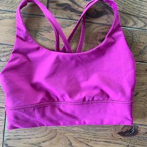 Lululemon Longline Energy bra Ripened Raspberry